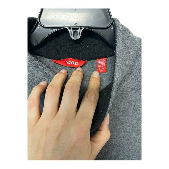 IZOD Men's Gray Lightweight Fleece Sweater XL - Picture 6 of 6